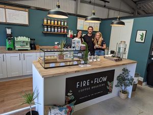  at Fire & Flow Coffee Roasters in Cirencester