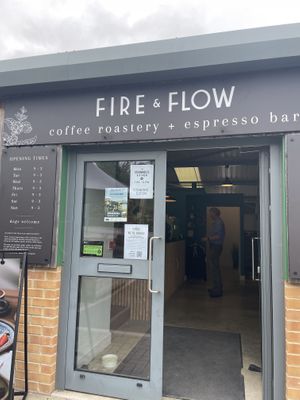   at Fire & Flow Coffee Roasters in Cirencester
