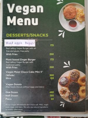 Menu at Vegan Cebu CIty - Wholefoods Plant-Based Cafe in Cebu