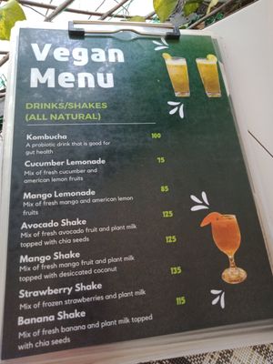 Menu at Vegan Cebu CIty - Wholefoods Plant-Based Cafe in Cebu