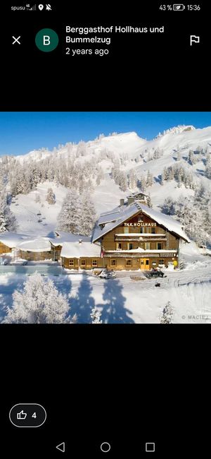 winter at Berggasthof Hollhaus und Bummelzug in Tauplitz