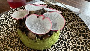 Portobello chicharrón   at CASA AÜA MÉRIDA in Merida