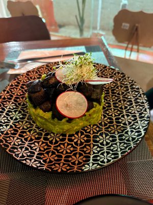 Portobello chicharrones at CASA AÜA MÉRIDA in Merida