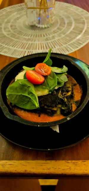 Lasagna rústica at CASA AÜA MÉRIDA in Merida