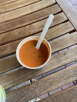 Vegan soup   at FARM Cafe in Boone