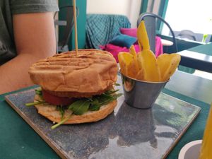 Bocadillo no pollo at La Perra Verde in Barcelona