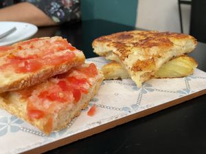 Tortilla  at La Perra Verde in Barcelona