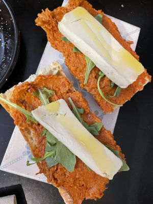 Sobrasada and vrie  at La Perra Verde in Barcelona