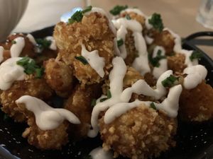 Popcorn cauliflower   at La Perra Verde in Barcelona