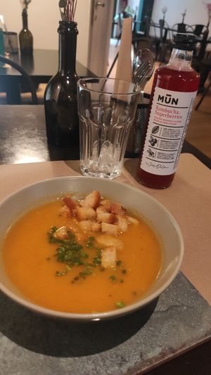 Puré de calabaza at La Perra Verde in Barcelona