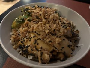 Bowl oriental #Veganuary at La Perra Verde in Barcelona