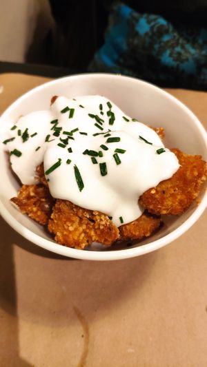 Cauliflower popcorn at La Perra Verde in Barcelona