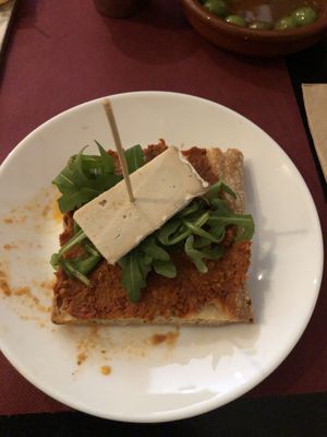 The Brie toast. I liked it, wife wasn’t a huge fan of the flavor, too strong    at La Perra Verde in Barcelona