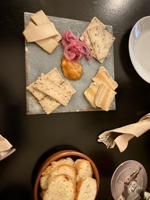 Cheese board  at La Perra Verde in Barcelona