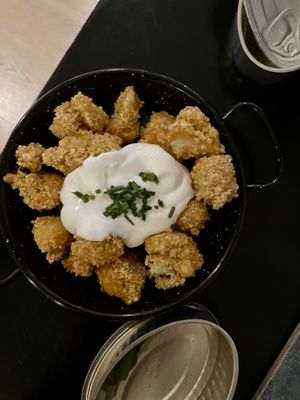 Cauliflower bites  at La Perra Verde in Barcelona