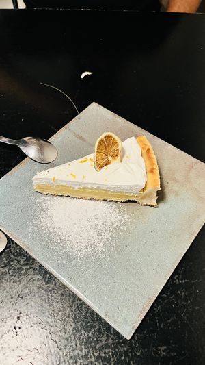 Best lemon pie ever!   at La Perra Verde in Barcelona