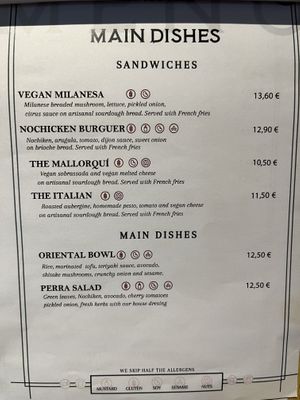 Entrees  at La Perra Verde in Barcelona