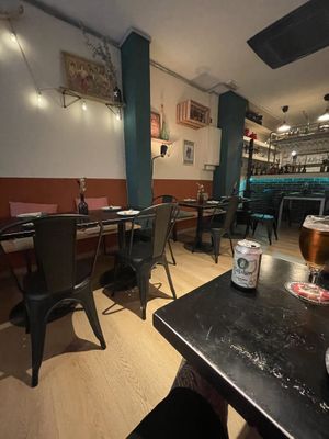 Inside  at La Perra Verde in Barcelona