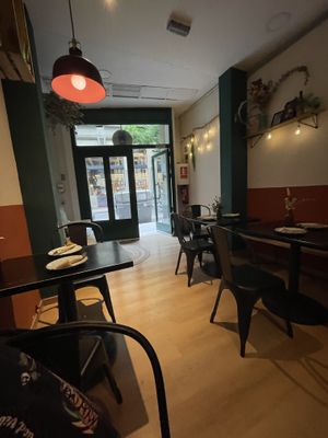 Inside  at La Perra Verde in Barcelona