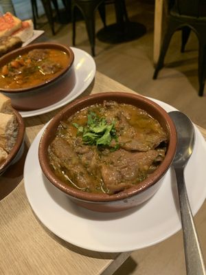 Fincado (mushrooms stew)  at La Perra Verde in Barcelona