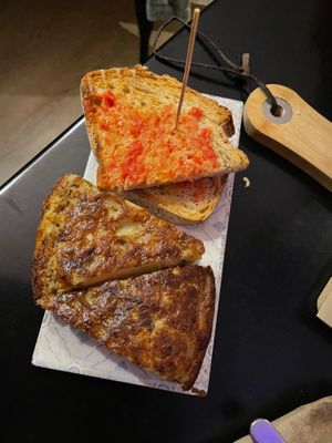 Truffle tortilla  at La Perra Verde in Barcelona
