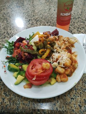 Full melange dish at Komtodos Restaurant in Florianopolis