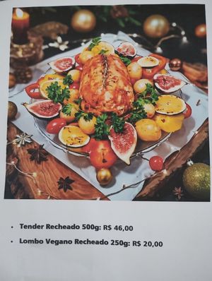 Xmas without gilt ... Tofurky ala Brasil at Komtodos Restaurant in Florianopolis