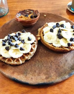 Waffles at JAJAJANA in Merida