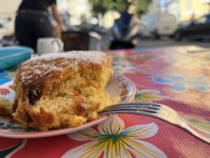 Orange-coconut cake, perfect   at PENTAGON in Lisbon