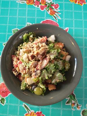 Daily special: couscous salad at PENTAGON in Lisbon