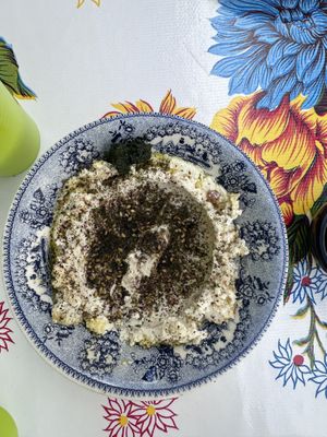 Vegan labneh  at PENTAGON in Lisbon