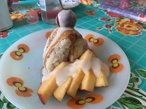 Sweet sticky rice onigiri (special, possible limited time)   at PENTAGON in Lisbon