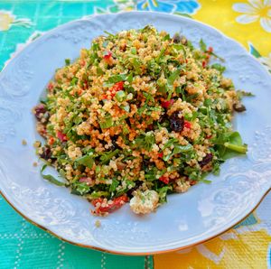 quinoa salad at PENTAGON in Lisbon