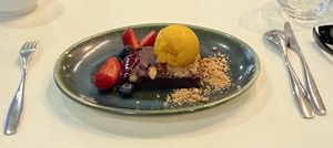 Vegan brownie   at Cris's Place in Funchal