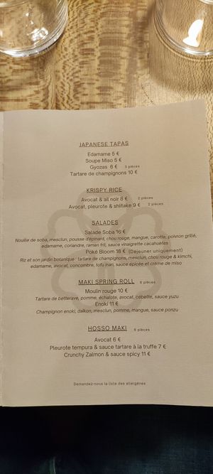  at Bloom Sushi in Paris