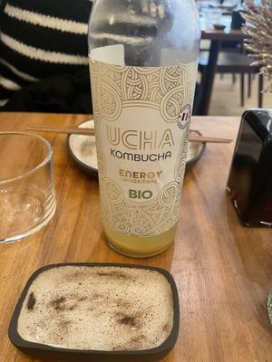 Ginger kombucha #Veganuary at Bloom Sushi in Paris