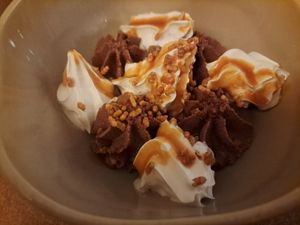 Praline dessert at Bloom Sushi in Paris