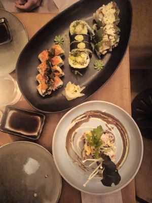 Sushi plate at Bloom Sushi in Paris