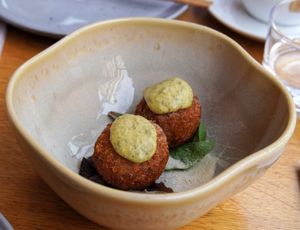 Arancinis at Bloom Sushi in Paris