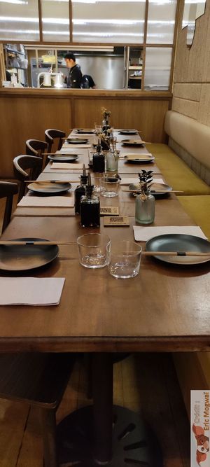 Table at Bloom Sushi in Paris