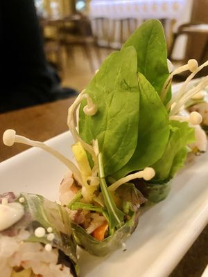 Enoki Maki Spring Roll   at Bloom Sushi in Paris