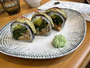 Pesto sushi  at Bloom Sushi in Paris