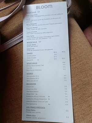  at Bloom Sushi in Paris