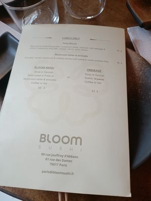  at Bloom Sushi in Paris