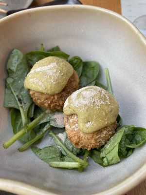 Shiitake Arancinii  at Bloom Sushi in Paris