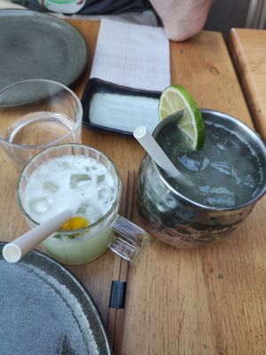 Paris-Tokyo Mule and wasabi cocktail : refreshing and not too strong at Bloom Sushi in Paris