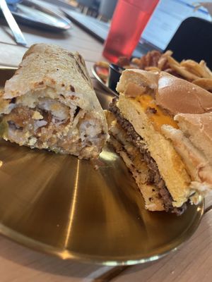  Half the Vegan Basic and half the Vegan Hustler at Odie B's in Denver