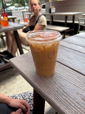 Dirty horchata, they make it with oat   at Odie B's in Denver