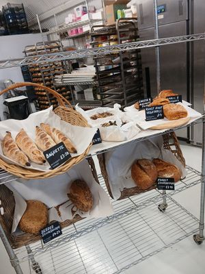 Savoury and bread offerings at Forest Bakery in Bristol