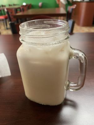 Horchata…order it and thank me later.   at El Cantaro Vegan Taqueria in Sacramento